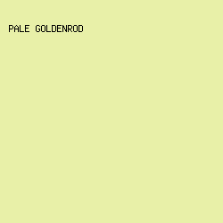 E8F0A8 - Pale Goldenrod color image preview