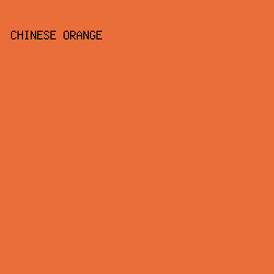 E96E39 - Chinese Orange color image preview