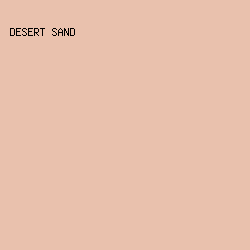 E9C1AD - Desert Sand color image preview