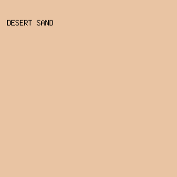 E9C4A3 - Desert Sand color image preview