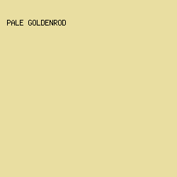 E9DEA1 - Pale Goldenrod color image preview