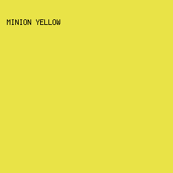 E9E347 - Minion Yellow color image preview