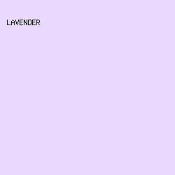 EAD9FF - Lavender color image preview