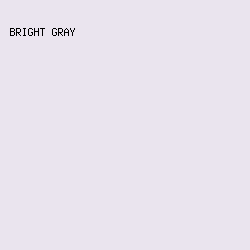 EAE4EE - Bright Gray color image preview