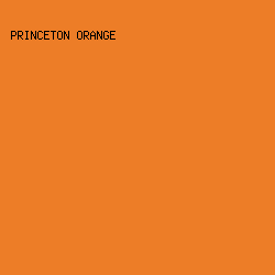 ED7D27 - Princeton Orange color image preview