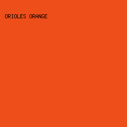 EE4E19 - Orioles Orange color image preview