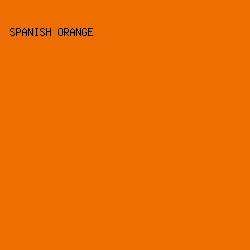 EE6F00 - Spanish Orange color image preview
