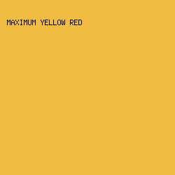 F0BD42 - Maximum Yellow Red color image preview