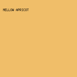 F0BE69 - Mellow Apricot color image preview