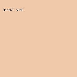 F0C9AA - Desert Sand color image preview