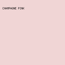 F0D5D5 - Champagne Pink color image preview