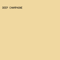 F0D8A0 - Deep Champagne color image preview