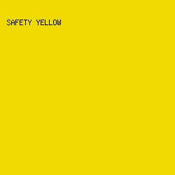 F0DA02 - Safety Yellow color image preview