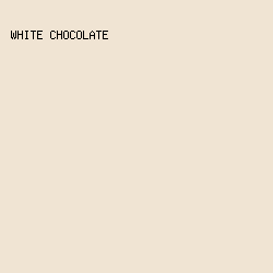 F0E4D3 - White Chocolate color image preview