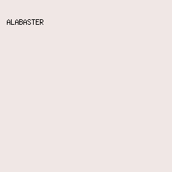 F0E7E5 - Alabaster color image preview