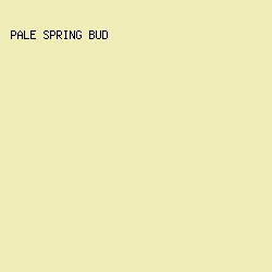 F0EDB9 - Pale Spring Bud color image preview
