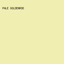 F0EEB1 - Pale Goldenrod color image preview