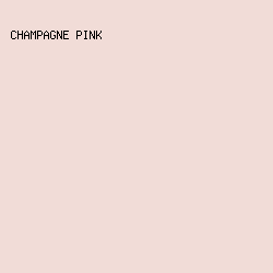 F1DCD7 - Champagne Pink color image preview