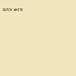F1E5BD - Dutch White color image preview