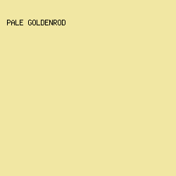 F1E7A3 - Pale Goldenrod color image preview
