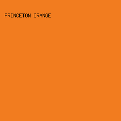 F27C1F - Princeton Orange color image preview