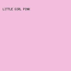 F2BCDB - Little Girl Pink color image preview