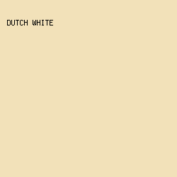 F2E1B9 - Dutch White color image preview