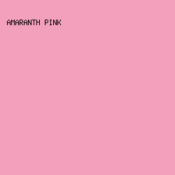 F3A0BD - Amaranth Pink color image preview