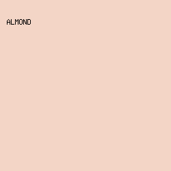 F3D5C6 - Almond color image preview