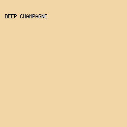 F3D6A5 - Deep Champagne color image preview