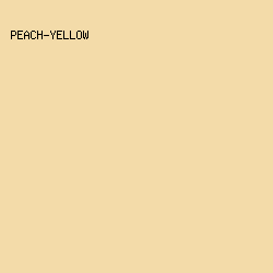 F3DBA9 - Peach-Yellow color image preview