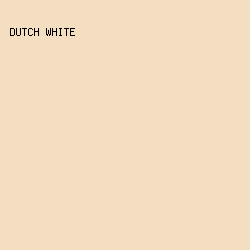 F3DEC1 - Dutch White color image preview