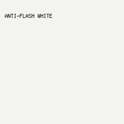 F3F3F1 - Anti-Flash White color image preview