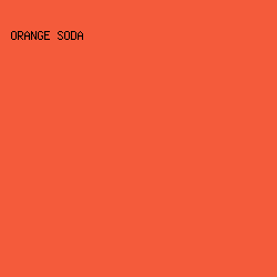 F45B3B - Orange Soda color image preview