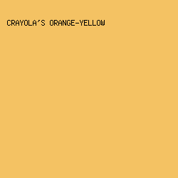 F4C263 - Crayola's Orange-Yellow color image preview