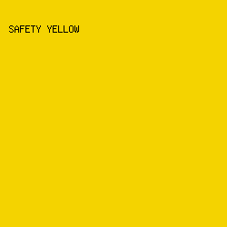 F4D300 - Safety Yellow color image preview
