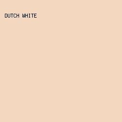 F4D7BF - Dutch White color image preview