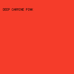 F53C2A - Deep Carmine Pink color image preview