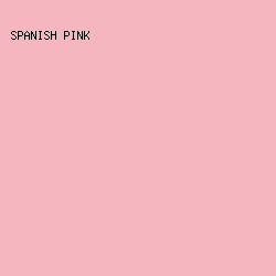 F5B6BF - Spanish Pink color image preview