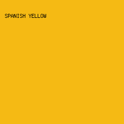 F5BA14 - Spanish Yellow color image preview