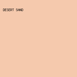 F5C9AD - Desert Sand color image preview