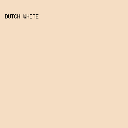 F5DDC3 - Dutch White color image preview