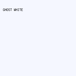F5F7FF - Ghost White color image preview