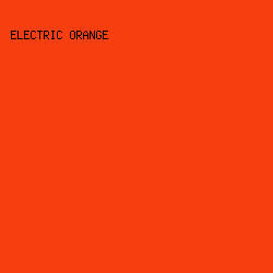 F63E0E - Electric Orange color image preview