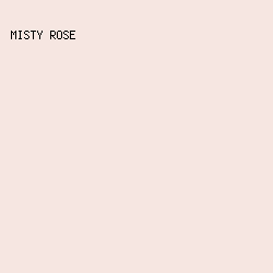 F6E6E1 - Misty Rose color image preview