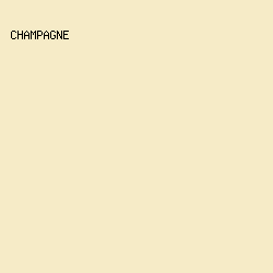 F6EBC7 - Champagne color image preview