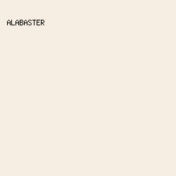 F6EEE3 - Alabaster color image preview