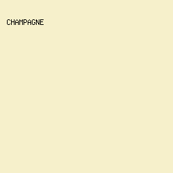 F6F0CB - Champagne color image preview