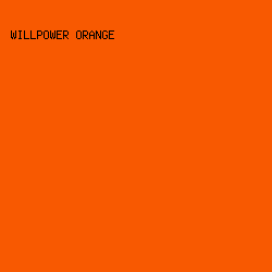 F85901 - Willpower Orange color image preview