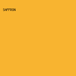 F8B430 - Saffron color image preview